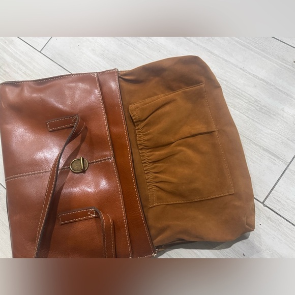 COPY - NWOT Patricia Nash Verbania Satchel Purse Brown Leather Studded in Tan - Picture 5 of 10